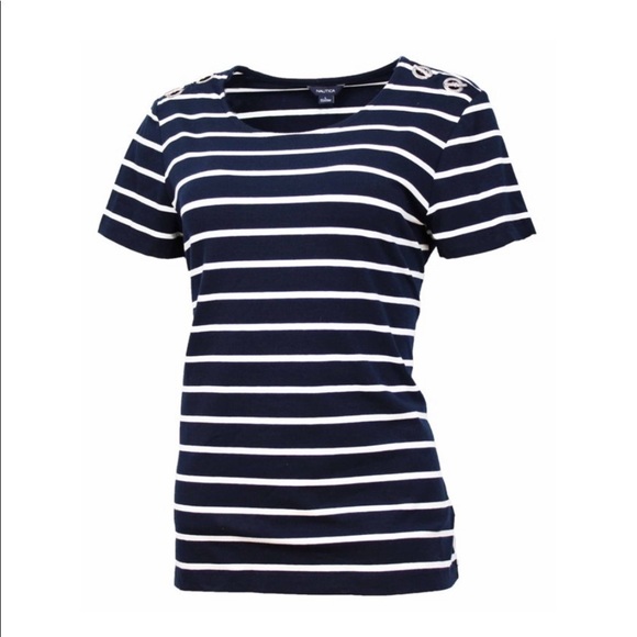 Nautica Shirt with Shoulder Bar Toggles - Picture 7 of 7